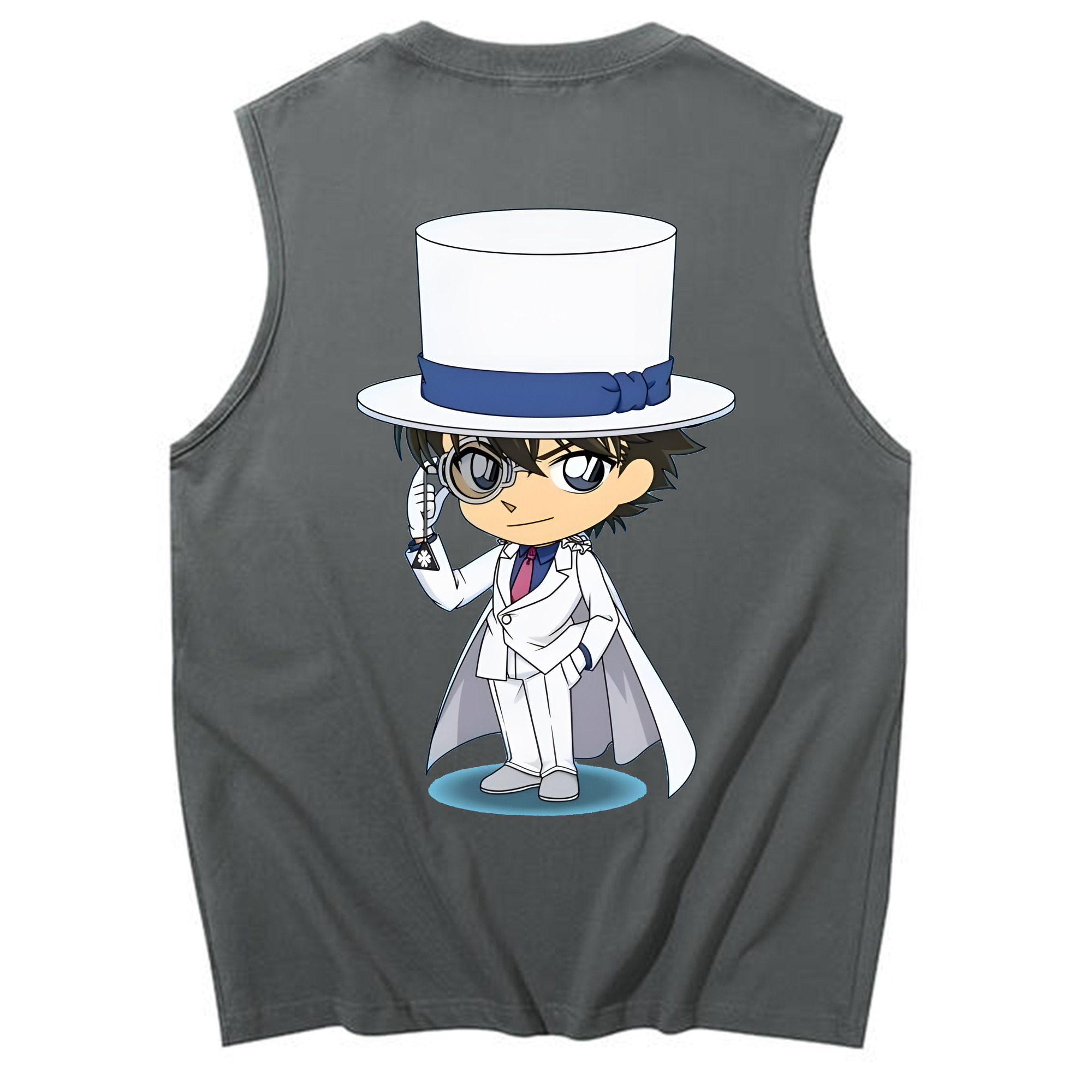 （画像用） 名探偵コナン くろば かいと Detective Conan Kuroba Kaito コットン100％タンクトップ（背面プリント）